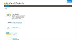 Desktop Screenshot of canalpaciente.org